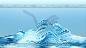 Abstract colorful background, color flow liquid wave - vector clip art