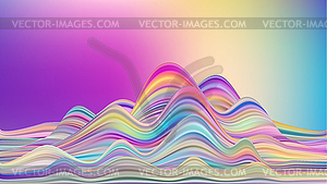 Abstract colorful background, color flow liquid wave - vector clipart / vector image