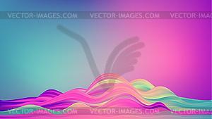 Abstract colorful background, color flow liquid wave - vector clipart