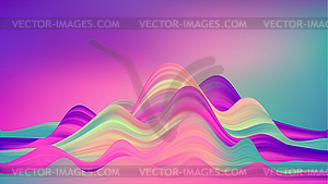 Abstract colorful background, color flow liquid wave - vector clip art