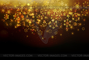 Winter card with snowflakes. Holiday christmas - vector image