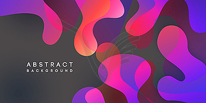 Moving colorful abstract background. Dynamic Effect - vector clip art