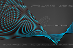 Abstract background, blue line for design - vector clipart