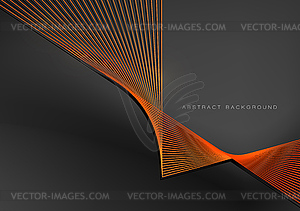 Abstract background, orange line for design - vector image