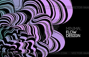 Modern abstract design background Flow motion - vector clip art