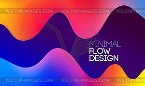 Moving colorful abstract background. Dynamic Effect - vector image