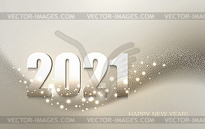 2021 New Year Abstract shiny color gold light desig - vector image