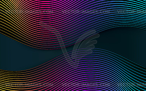 Abstract dark background, flow shadow wave for - vector clipart