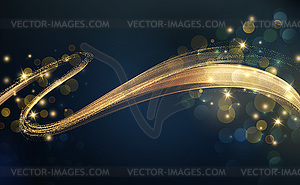 Holiday Abstract shiny color gold design element - vector clipart