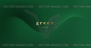 Абстрактный зеленый красочный фон, цвет гладкий - векторная иллюстрация