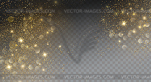 Holiday Abstract shiny color gold design element - vector image