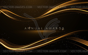 Award nomination ceremony luxury background with - vector image