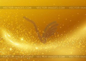 Holiday Abstract shiny color gold design element - vector image