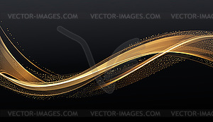 Holiday Abstract shiny color gold design element - vector clipart