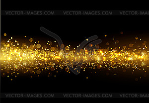 Holiday Abstract shiny color gold design element - color vector clipart