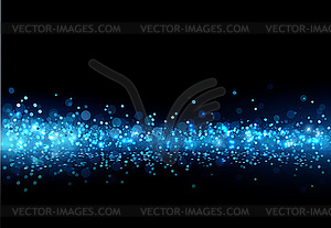 Holiday Abstract shiny color blue design element - vector clip art