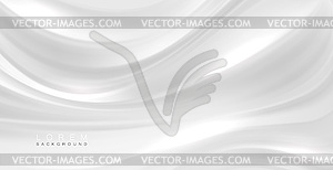 Гладкая элегантная белая шелковая или атласная текстура можно использовать - рисунок в векторном формате