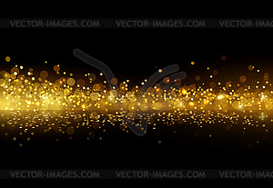 Holiday Abstract shiny color gold design element - vector image