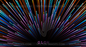 Abstract background neon glow colors.Explosion in - vector image