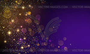 Holiday Abstract shiny color gold design element - vector image