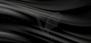 Smooth elegant black satin texture abstract - vector image