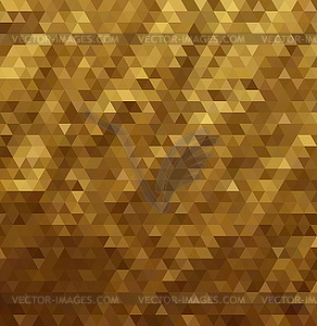 Abstract golden triangle pattern background. No - vector clip art