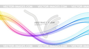 Abstract shiny color spectrum wave design element - vector clipart