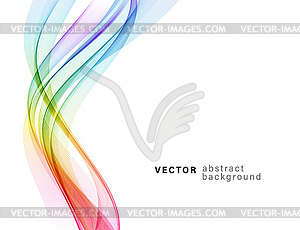 Abstract shiny color spectrum wave design element - vector clipart