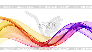 Abstract shiny color spectrum wave design element - vector image