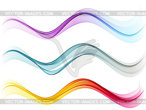 Abstract shiny color spectrum wave design element - vector clip art