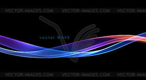 Abstract colorful flowing wave lines . Design - vector image