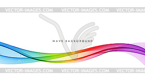 Abstract colorful flowing wave lines . Design - stock vector clipart