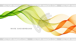 Abstract colorful flowing wave lines . Design - color vector clipart