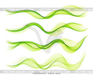 Abstract colorful flowing wave lines . Design - royalty-free vector image