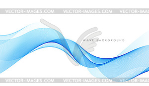 Abstract colorful flowing wave lines . Design - vector image