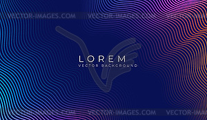 Simple background with color abstract wave - vector image