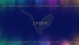 Simple background with color abstract wave - vector image