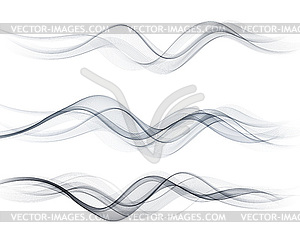 Abstract flowing wave lines . Design element for - vector clipart