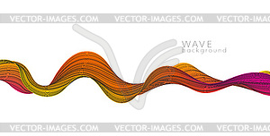 Abstract background with color abstract wave - vector image