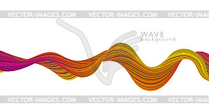 Abstract background with color abstract wave - vector clip art