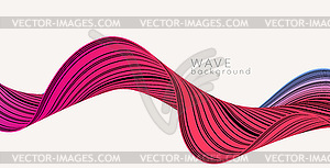 Abstract background with color abstract wave - vector image