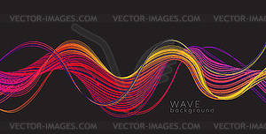 Abstract background with color abstract wave - vector clipart