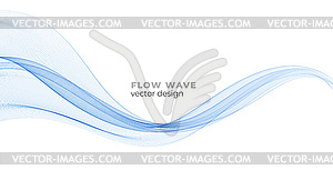 Абстрактные красочные плавные волновые линии. Дизайн - векторный рисунок