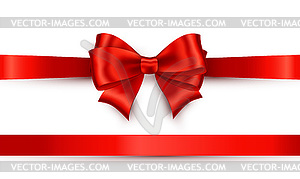 Shiny color satin ribbon - vector clipart