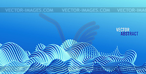 Background with abstract big data splash 3d dots. - vector clipart