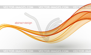 Abstract colorful flowing wave lines . Design - vector clipart
