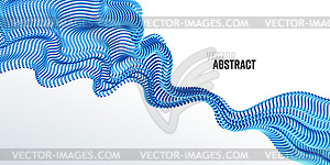 Background with abstract big data splash 3d dots. - vector clipart