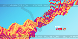 Background with abstract big data splash 3d dots. - vector clip art