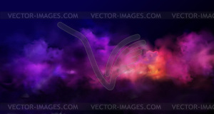 Holiday Abstract shiny color powder cloud design - vector clipart