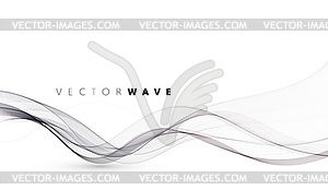 Abstract flowing wave lines . Design element for - vector clip art